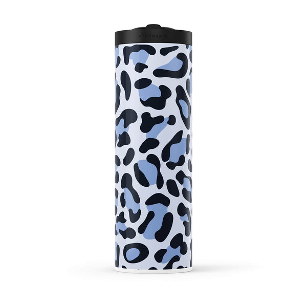 Hydronair 560ml Blue Leopard Print Water Bottle