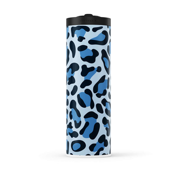 Hydronair 560ml Blue Leopard Print Water Bottle