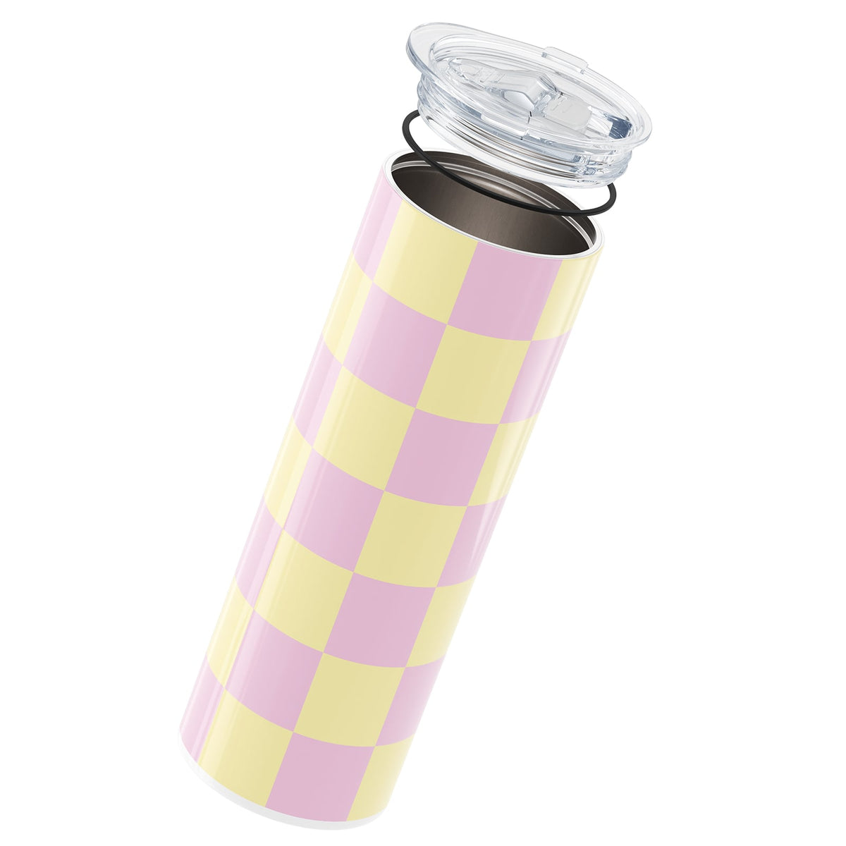 Hydronair 340ml Pink Checkered Coffee Cup