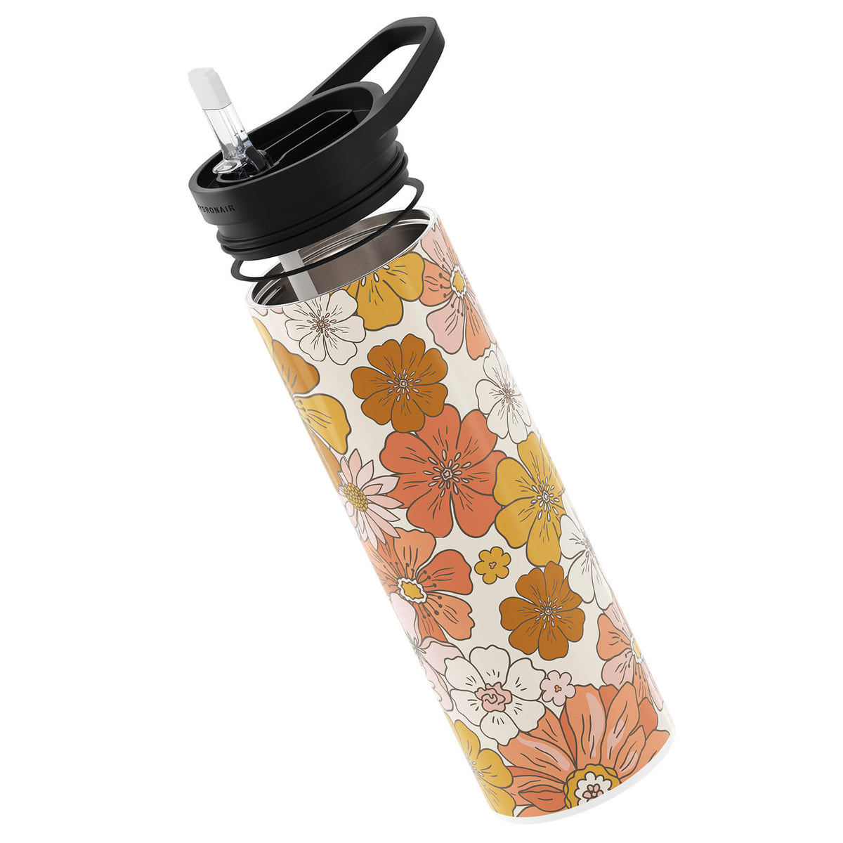 Hydronair 560ml Floral Print Reusable Bottle