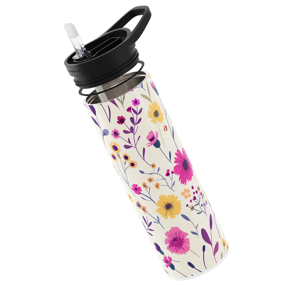 Hydronair 560ml Floral Print Reusable Bottle