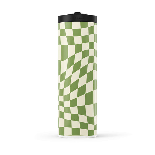Hydronair 560ml Green Checkered Water Bottle