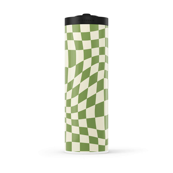 Hydronair 560ml Green Checkered Water Bottle