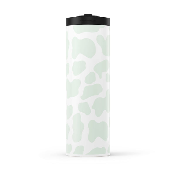 Hydronair 560ml Green Cow Print Water Bottle