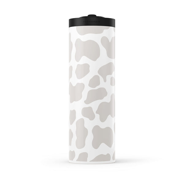 Hydronair 560ml Grey Cow Print Water Bottle