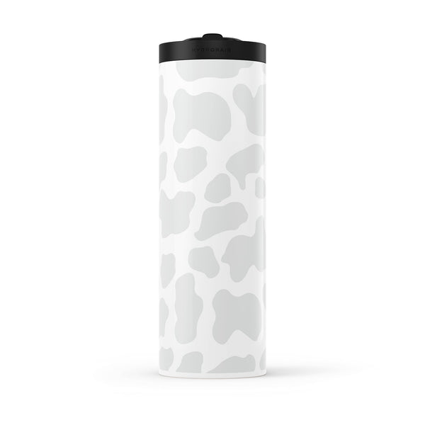 Hydronair 560ml Grey Cow Print Water Bottle