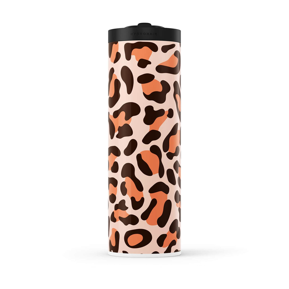 Hydronair 560ml Orange Leopard Print Water Bottle