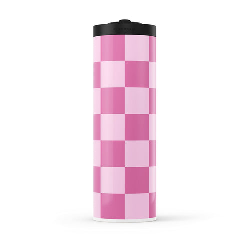 Hydronair 560ml Pink Checkered Water Bottle