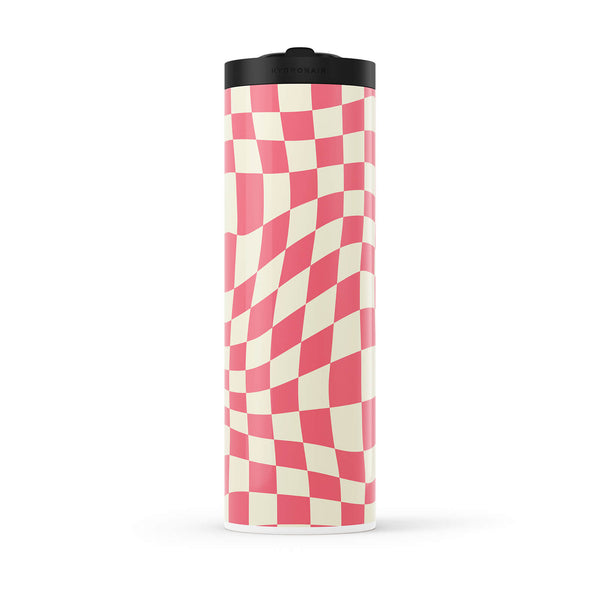 Hydronair 560ml Pink Checkered Water Bottle