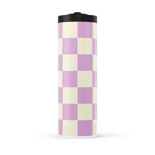 Hydronair 560ml Pink Checkered Water Bottle