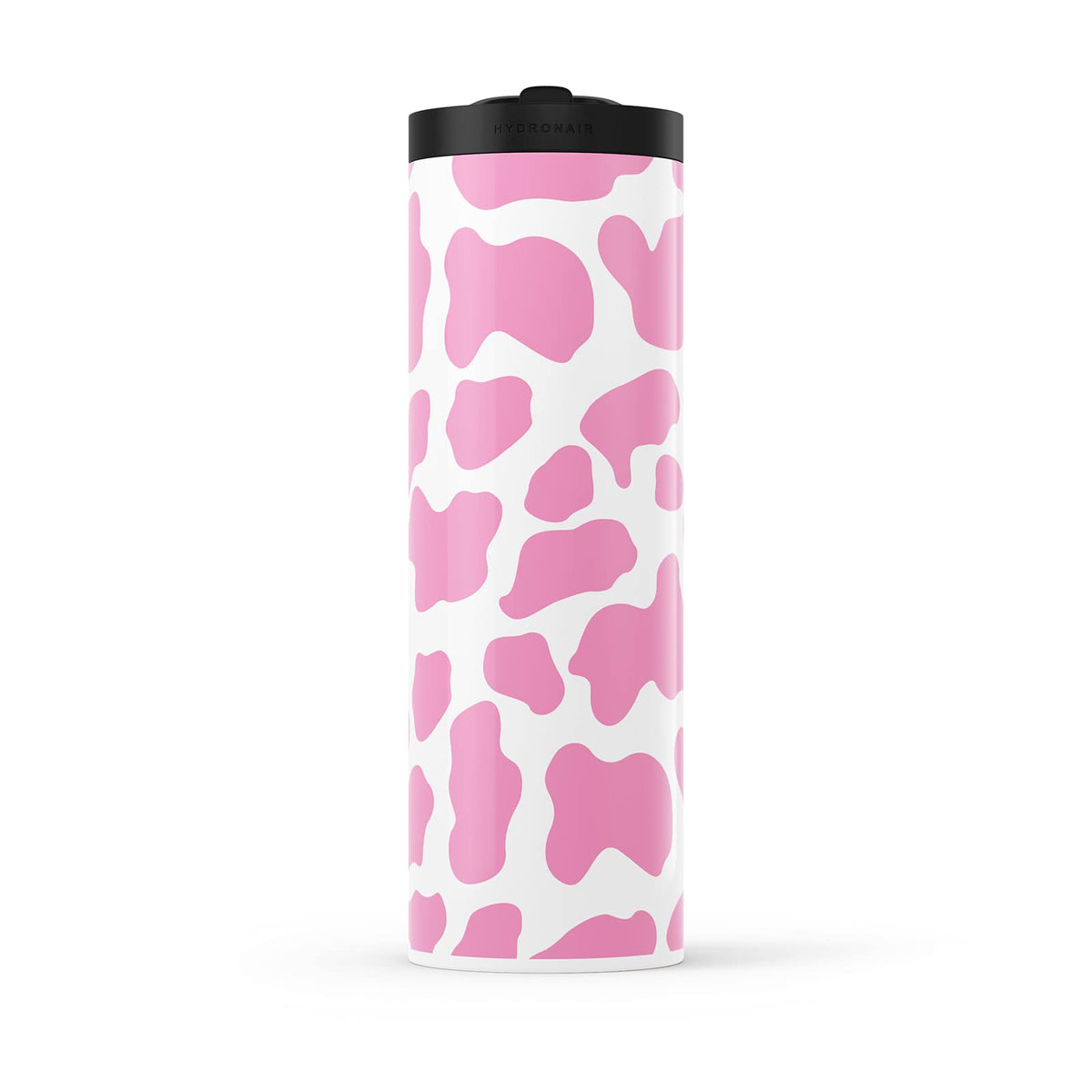 Hydronair 560ml Pink Cow Print Water Bottle