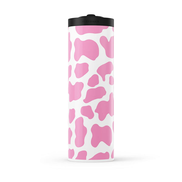 Hydronair 560ml Pink Cow Print Water Bottle