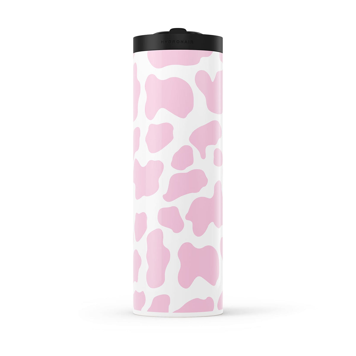 Hydronair 560ml Pink Cow Print Water Bottle