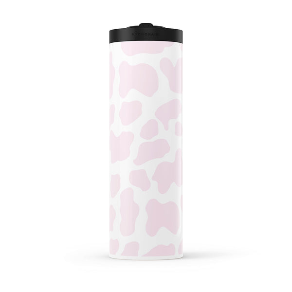 Hydronair 560ml Pink Cow Print Water Bottle