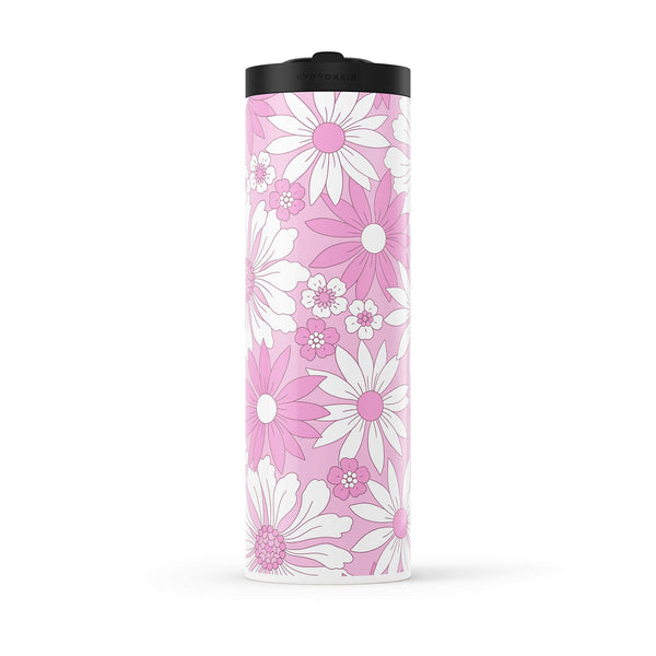 Hydronair 560ml Pink Floral Print Water Bottle