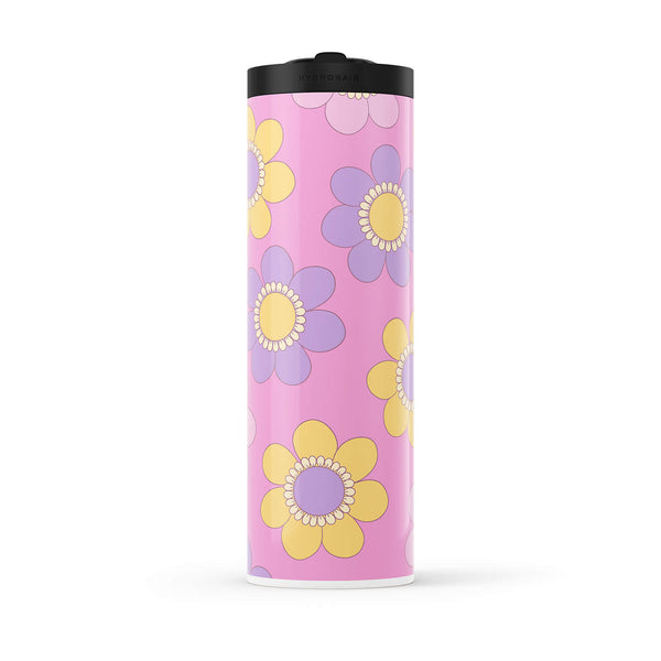 Hydronair 560ml Pink Floral Print Water Bottle