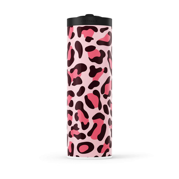 Hydronair 560ml Pink Leopard Print Water Bottle