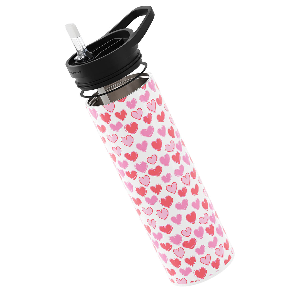 Hydronair 560ml Pink Valentines Reusable Bottle