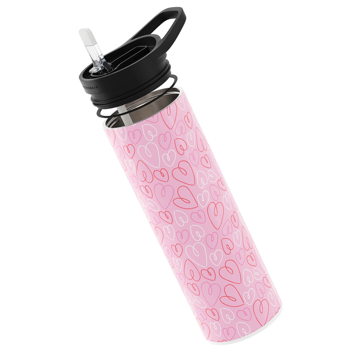 Hydronair 560ml Pink Valentines Reusable Bottle