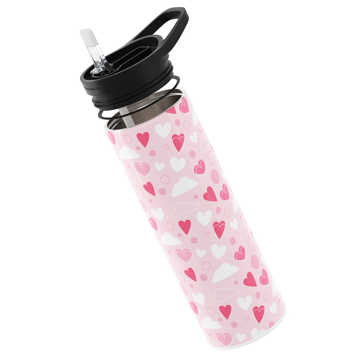 Hydronair 560ml Pink Valentines Reusable Bottle