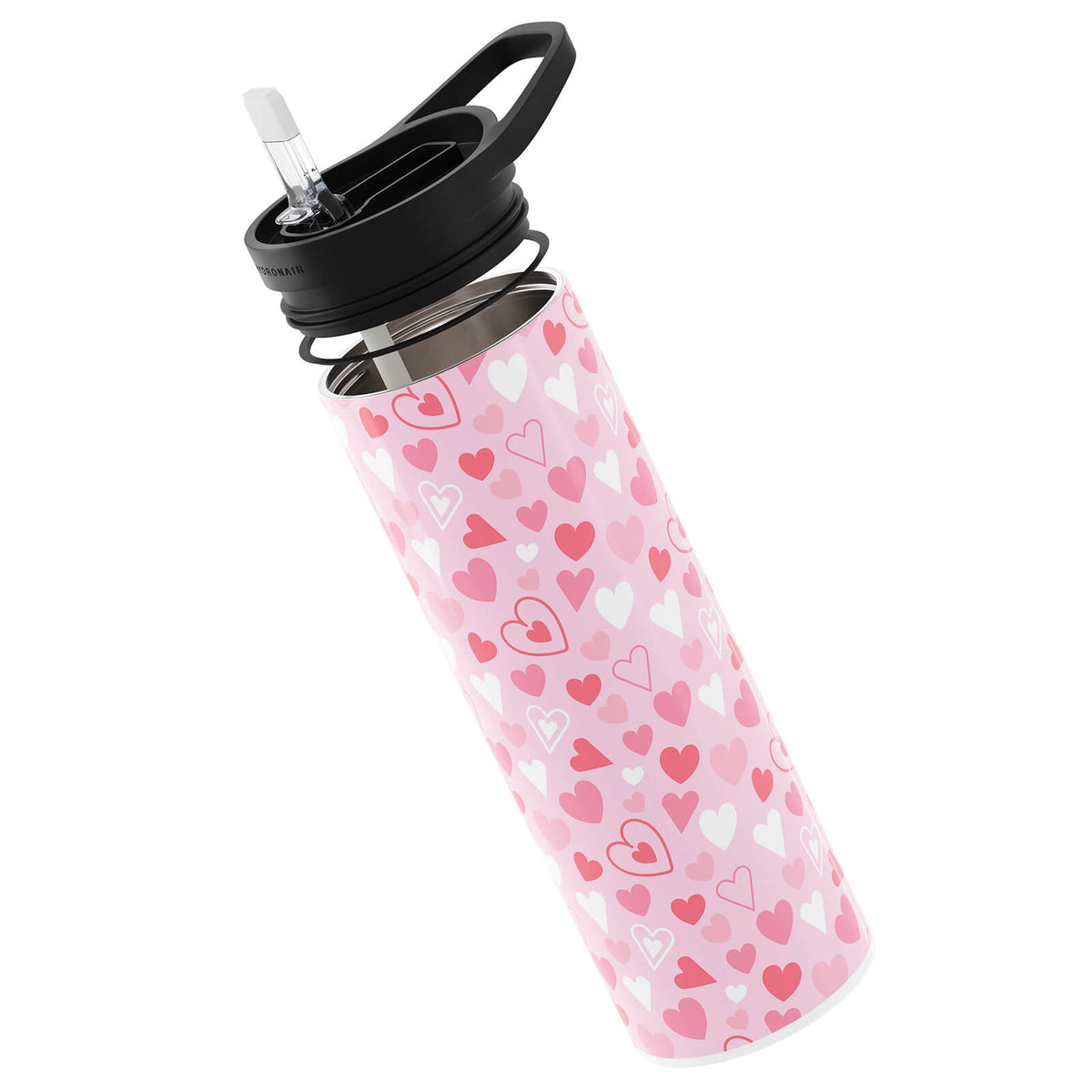 Hydronair 560ml Pink Valentines Reusable Bottle
