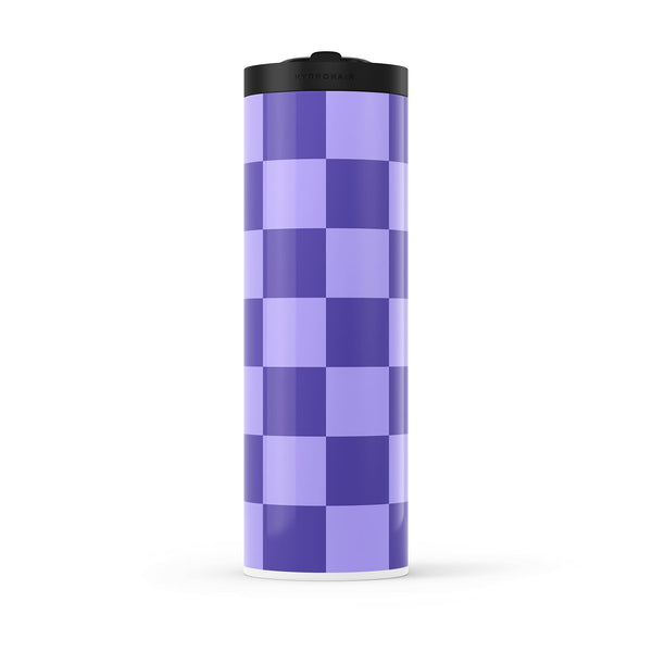 Hydronair 560ml Purple Checkered Water Bottle