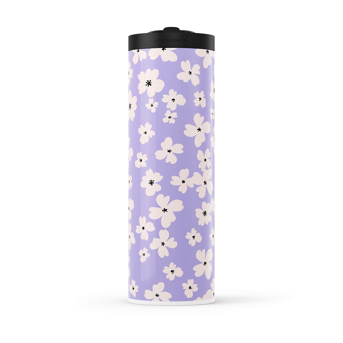 Hydronair 560ml Purple Floral Print Water Bottle