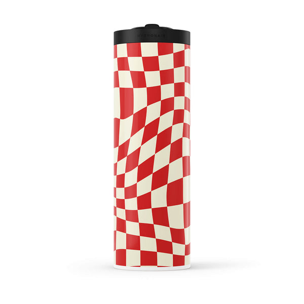 Hydronair 560ml Red Checkered Water Bottle