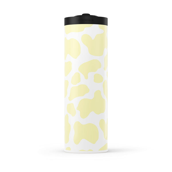 Hydronair 560ml Yellow Cow Print Water Bottle