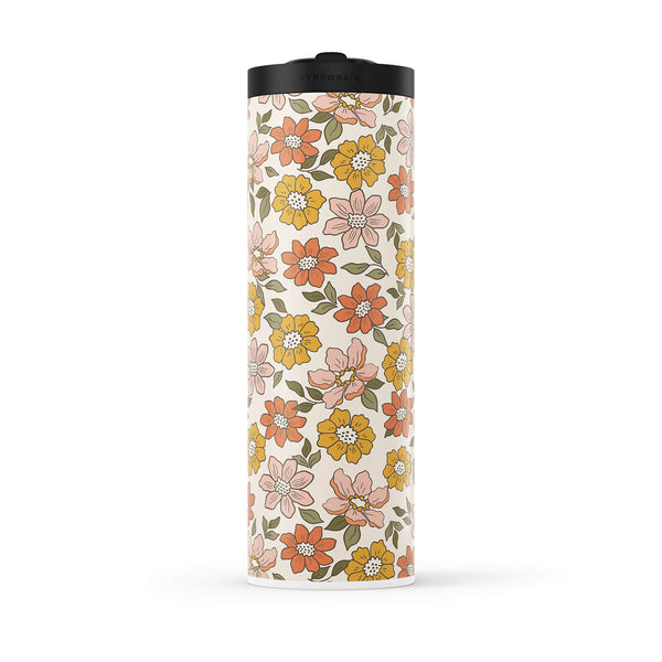 Hydronair 560ml Yellow Floral Print Water Bottle