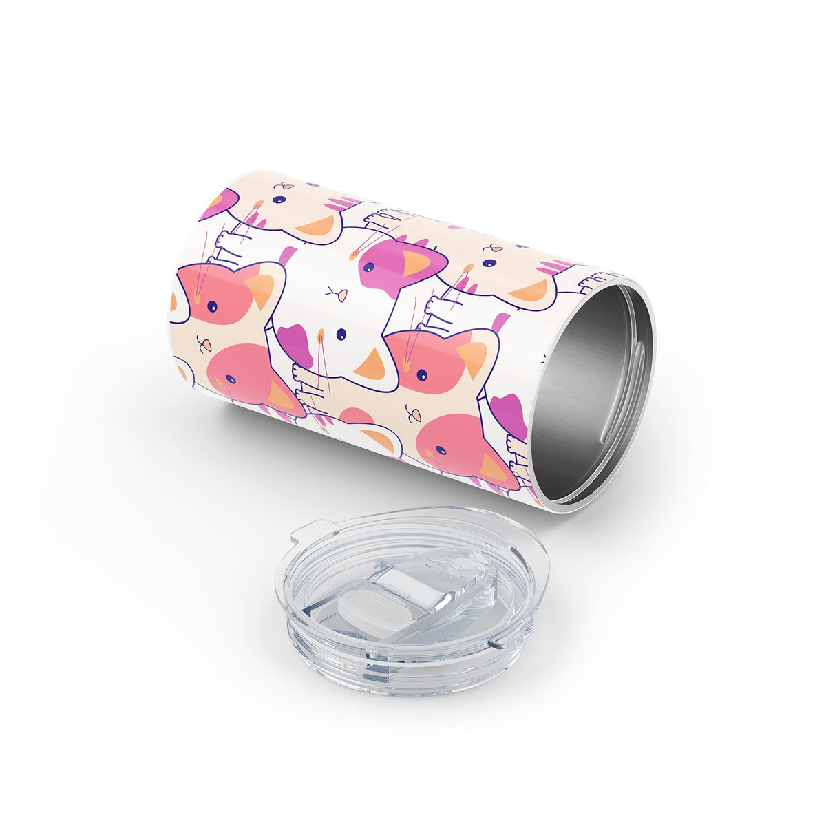 Kawaii Cat Metal 12oz Tumbler