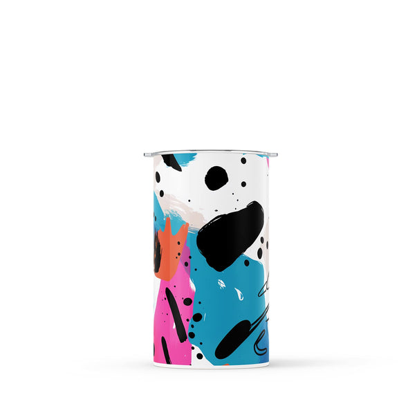 Light Blue Abstract 340ml Reusable Coffee Cup By Hydronair 