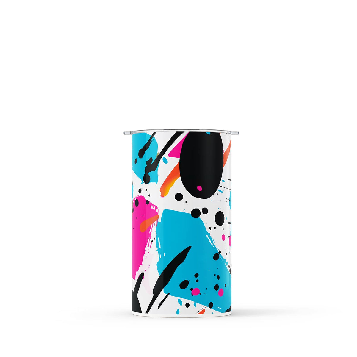 Light Blue Abstract 340ml Reusable Coffee Cup By Hydronair 