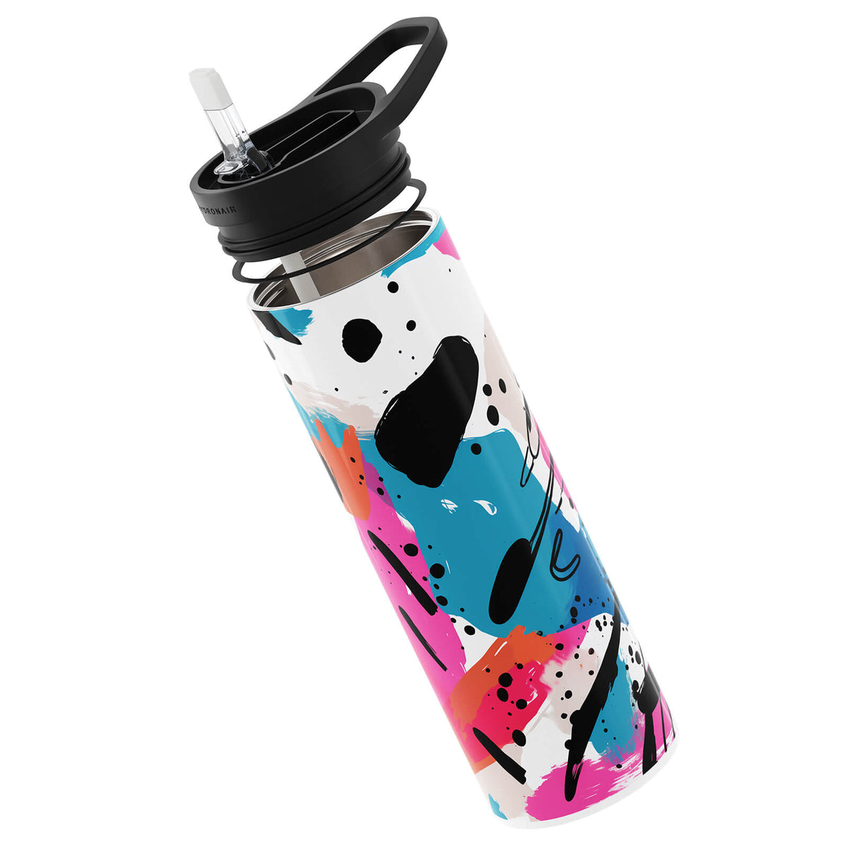 Light Blue Abstract 560ml Reusable Bottle By Hydronair