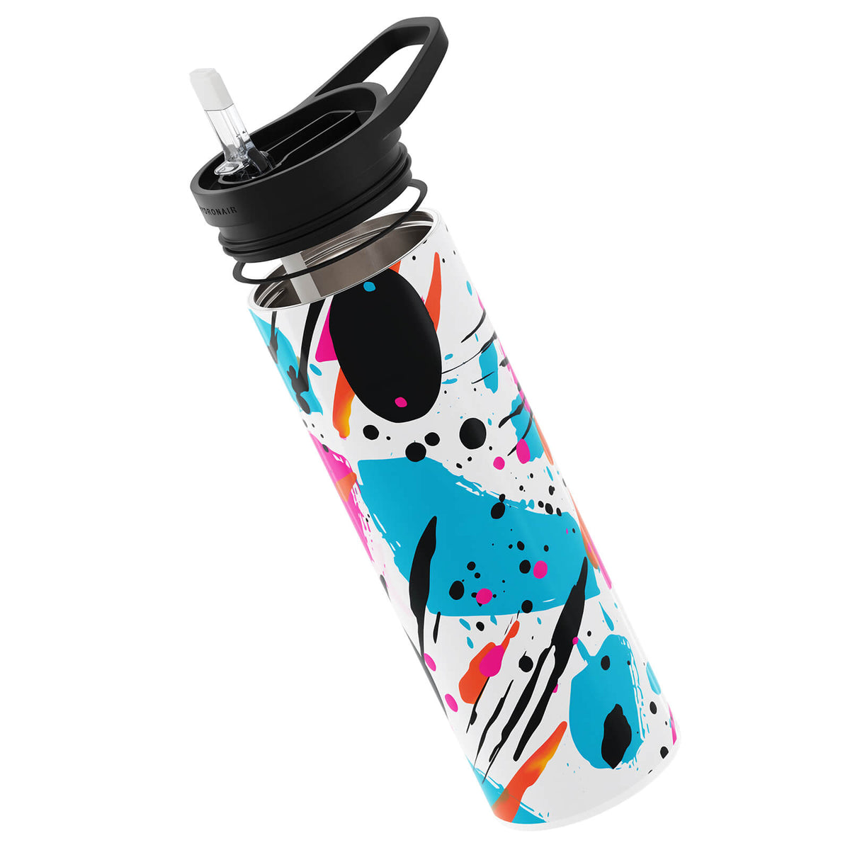 Light Blue Abstract 560ml Reusable Bottle By Hydronair