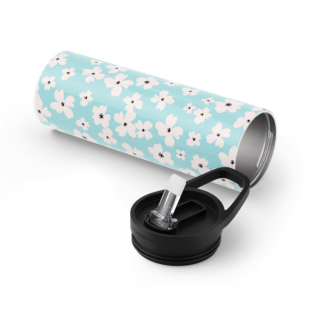 Light Blue Floral 560ml Bottle By Hydronair