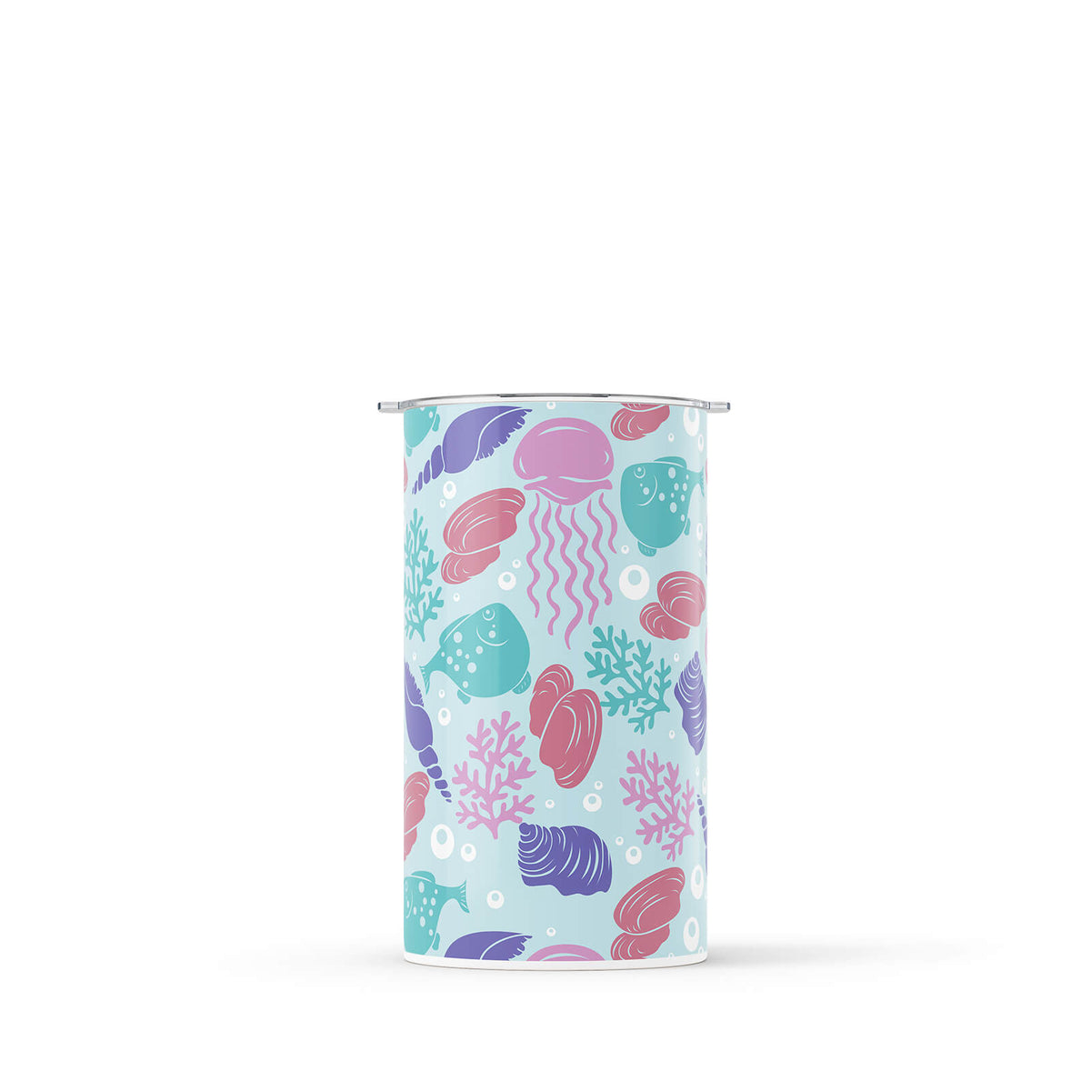 Light Blue Nautical 340ml Reusable Coffee Cup By Hydronair 