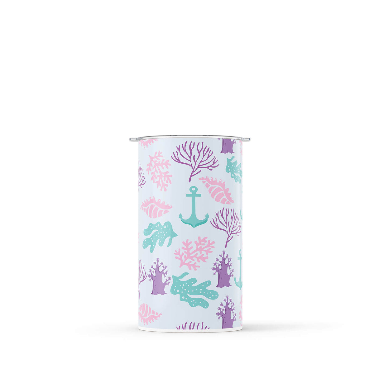 Light Blue Nautical 340ml Reusable Coffee Cup By Hydronair 