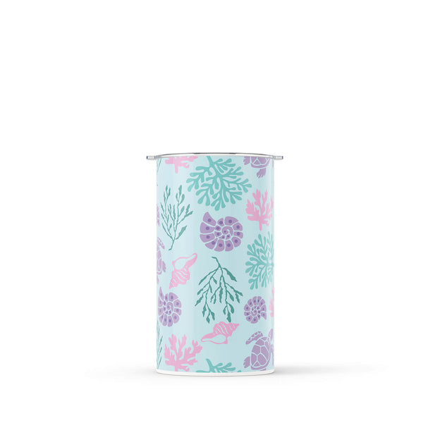 Light Blue Nautical 340ml Reusable Coffee Cup By Hydronair 