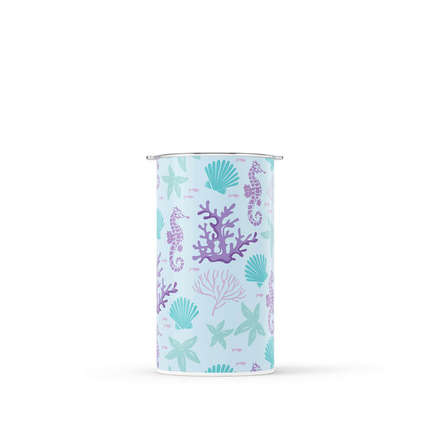 Light Blue Nautical 340ml Reusable Coffee Cup By Hydronair 