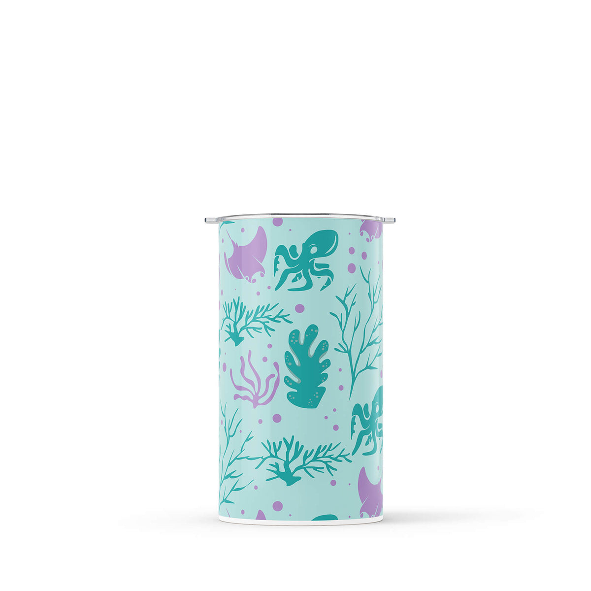 Light Blue Nautical 340ml Reusable Coffee Cup By Hydronair 