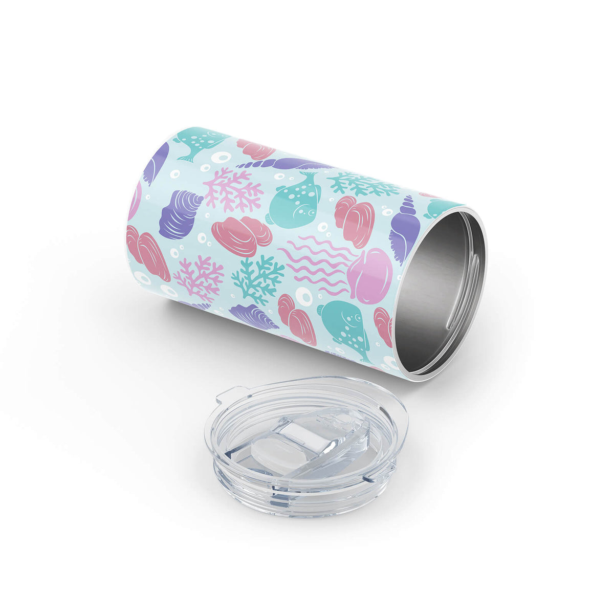 Light Blue Nautical 340ml Reusable Cup By Hydronair