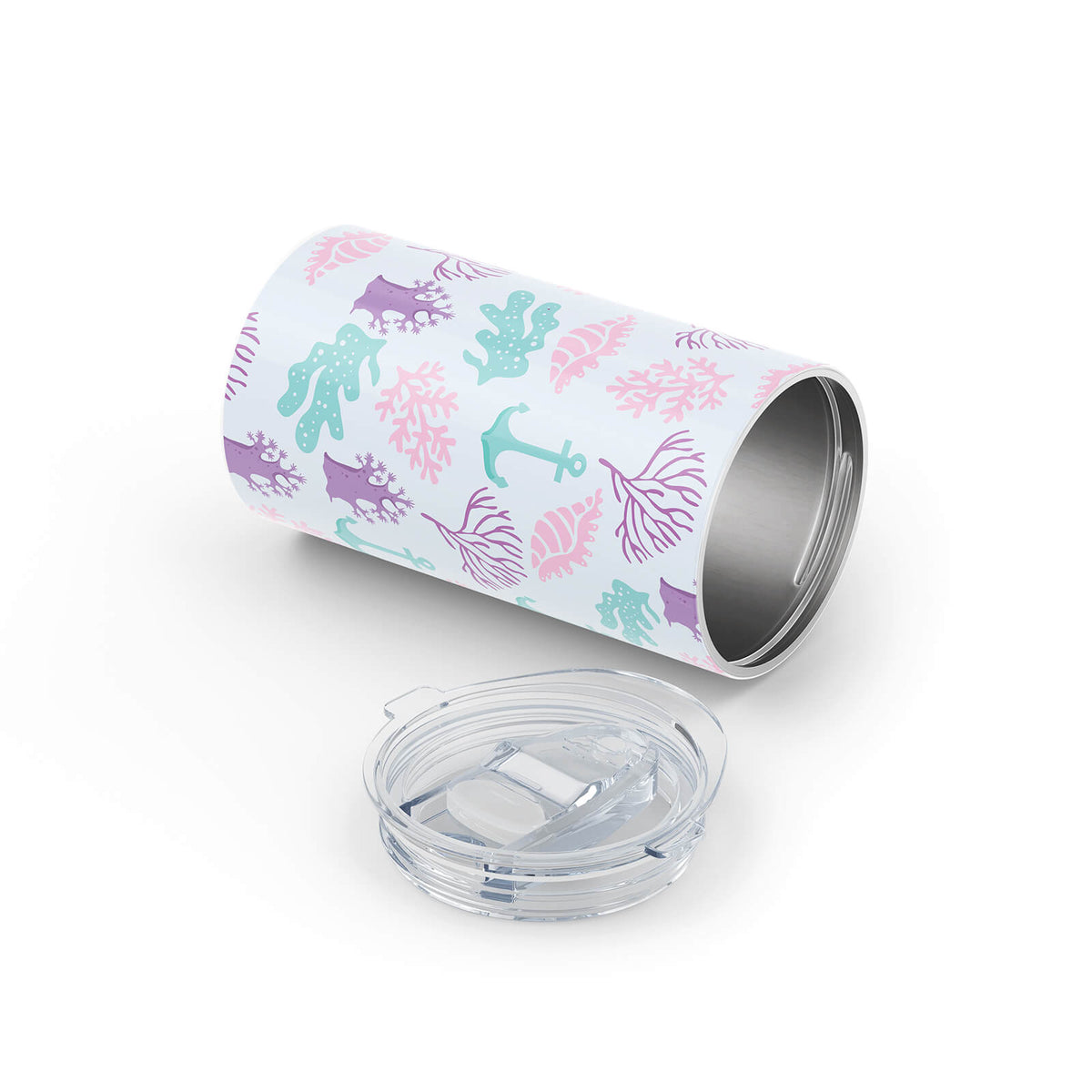 Light Blue Nautical 340ml Reusable Cup By Hydronair