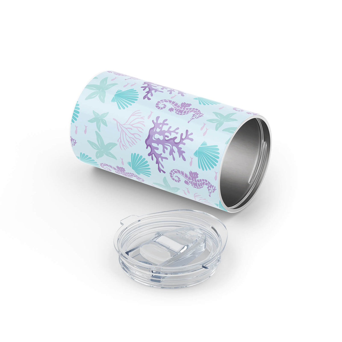 Light Blue Nautical 340ml Reusable Cup By Hydronair