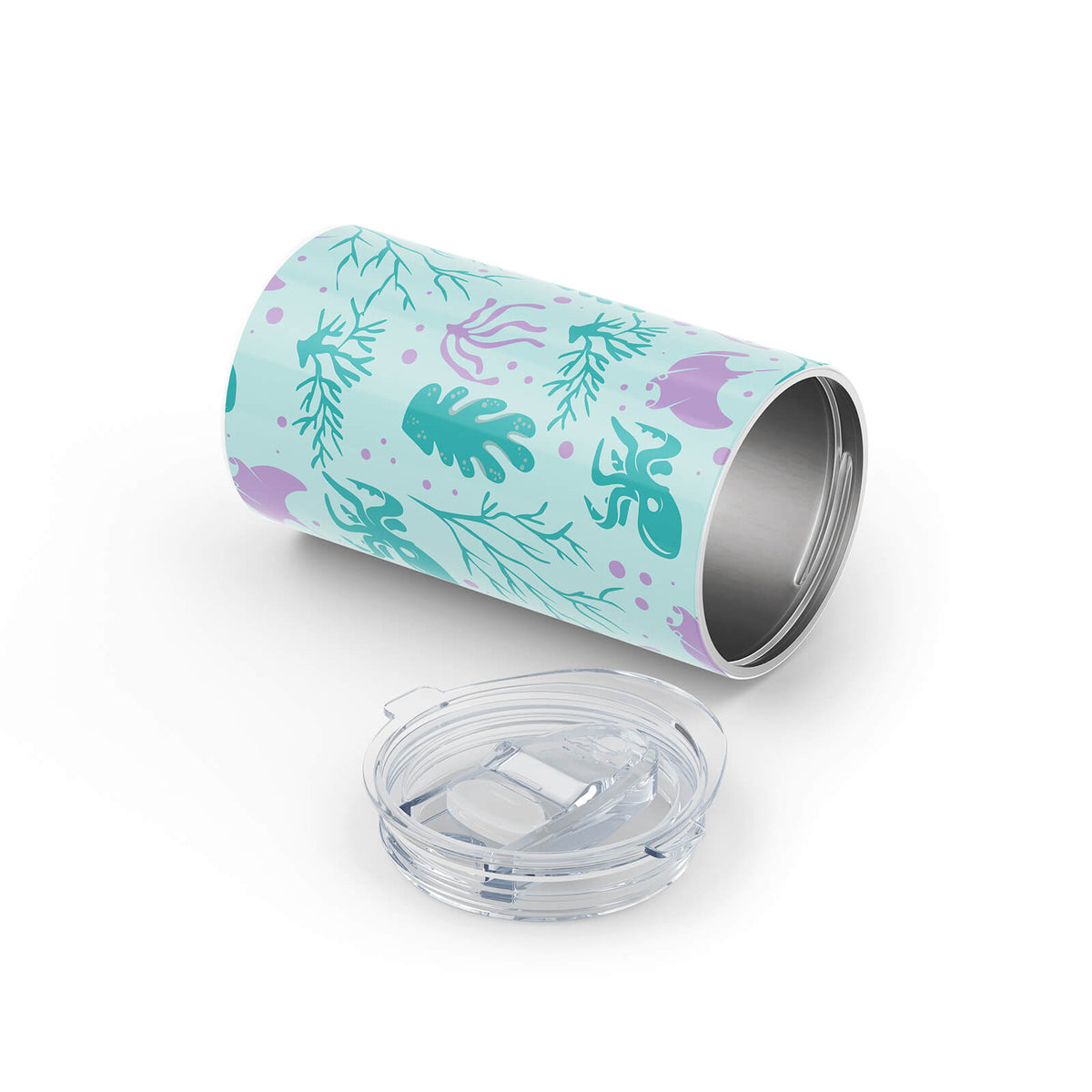 Light Blue Nautical 340ml Reusable Cup By Hydronair