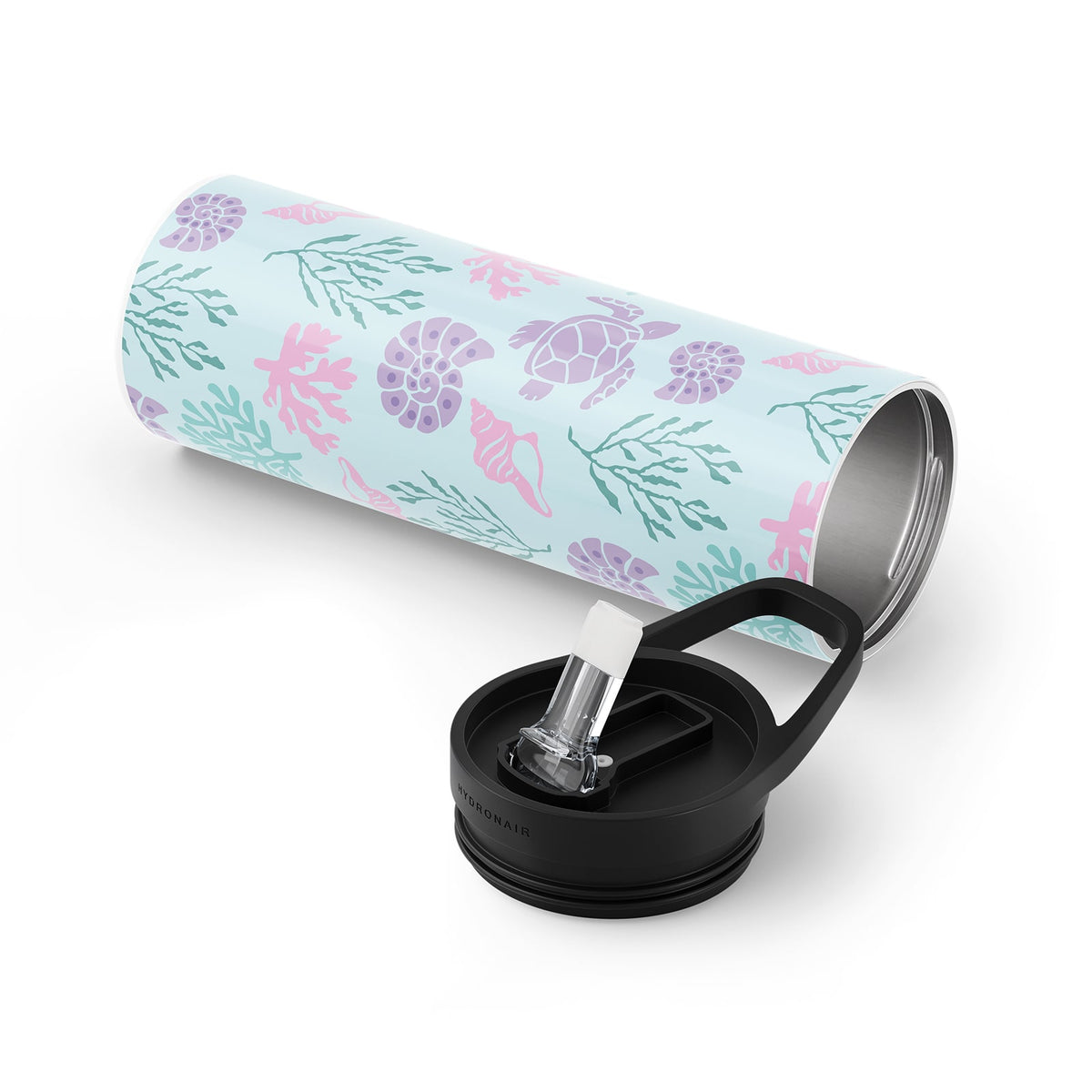 Light Blue Nautical 560ml Reusable Bottle By Hydronair