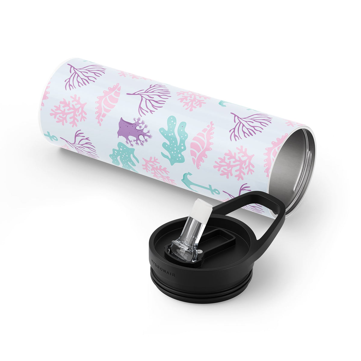 Light Blue Nautical 560ml Reusable Bottle By Hydronair