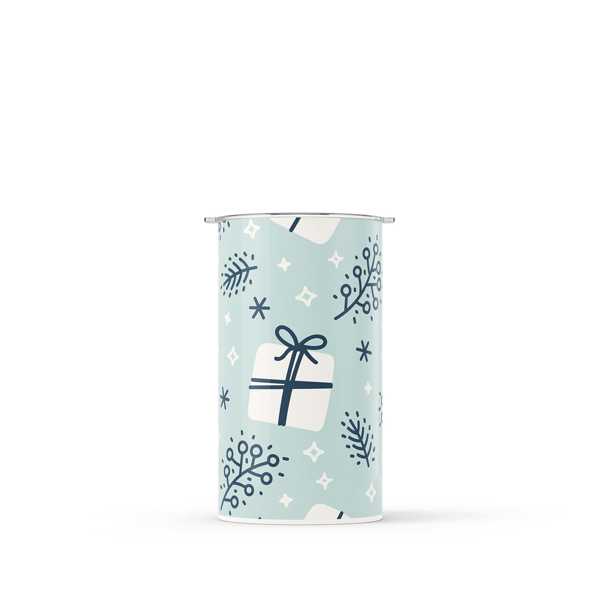 Light Blue Winter Double Walled 340ml Cup
