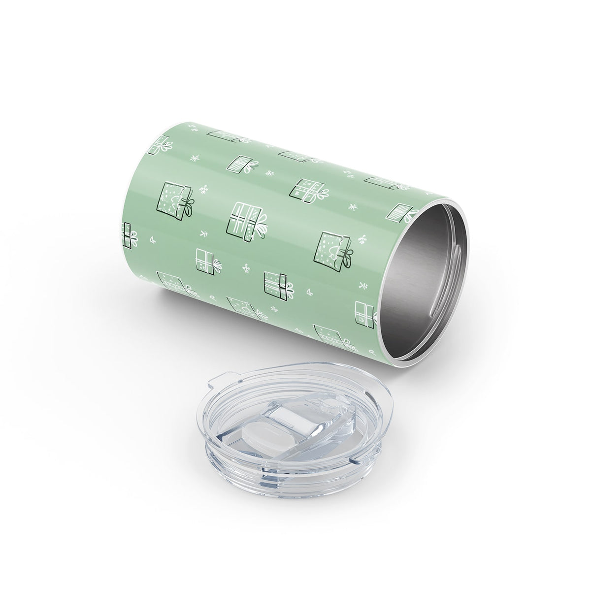 Light Green Christmas 340ml Reusable Cup By Hydronair 