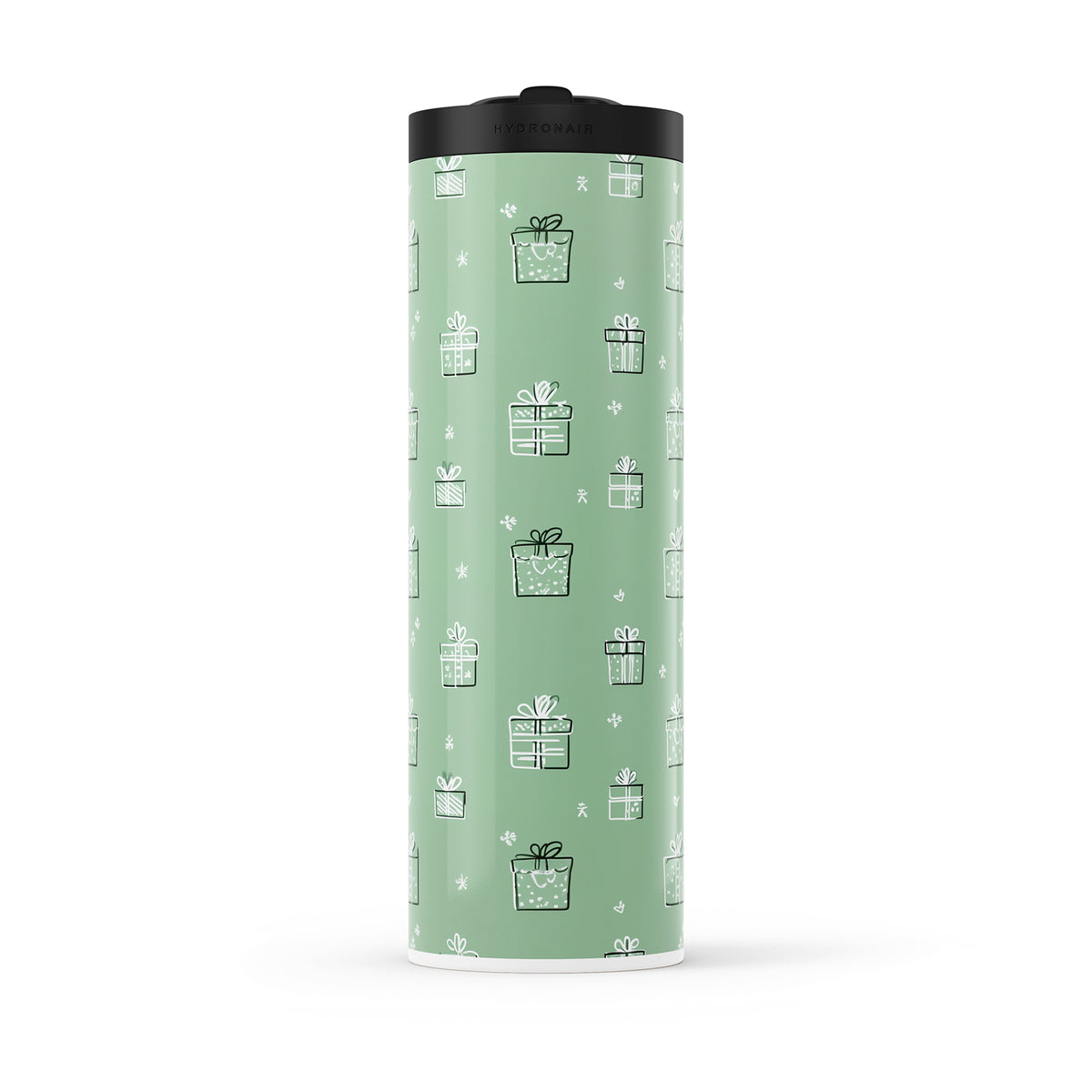 Light Green Christmas 560ml Water Bottle By Hydronair